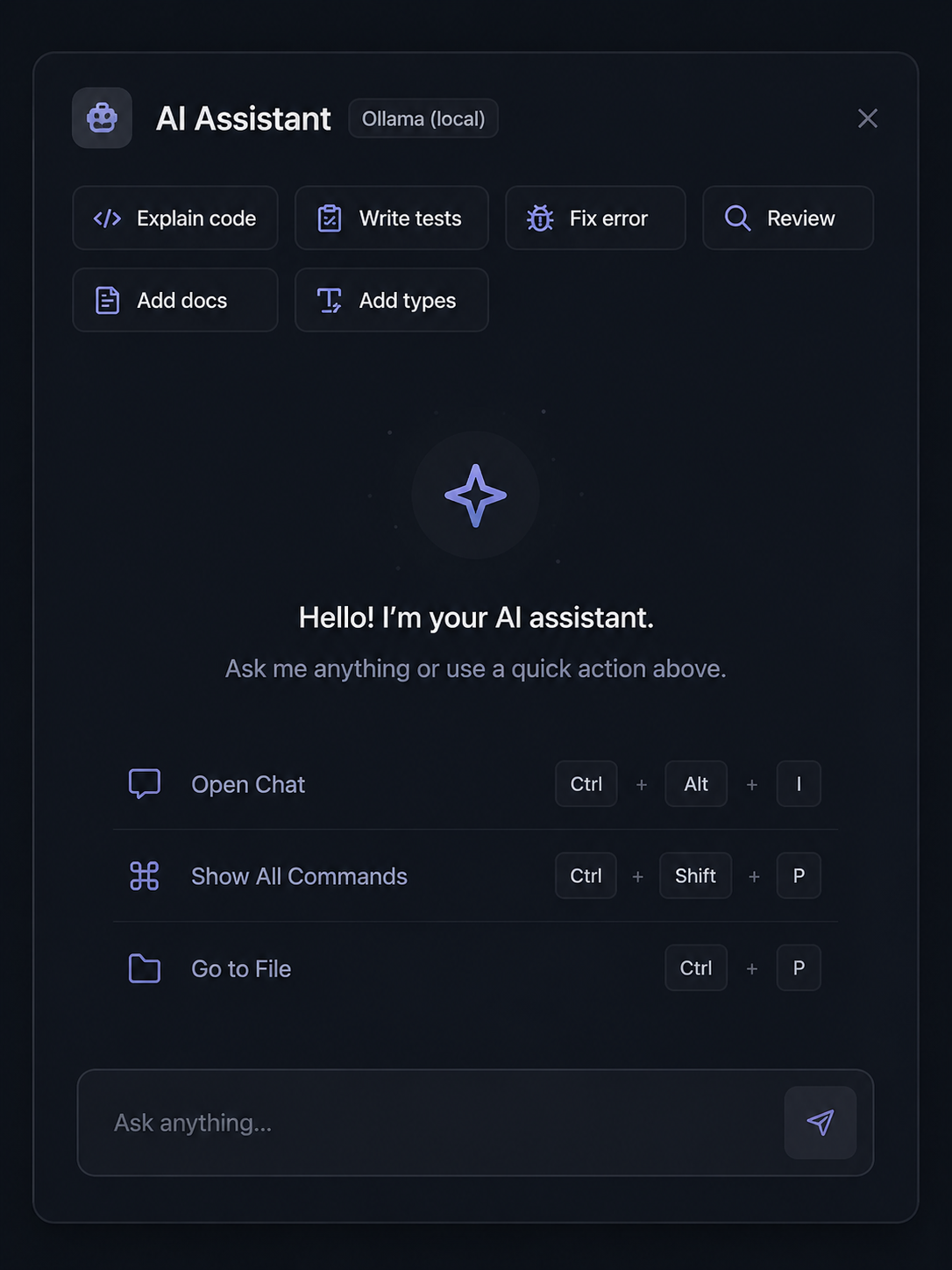 The DockShift AI assistant panel